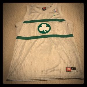 Youth L Gray Nike Paul Pierce NBA Celtics Jersey